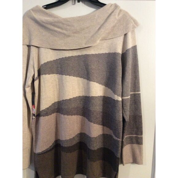 NWT Nic+Zoe Large L Cowl Neckline Sweater H171120 (148.00) - Picture 4 of 6